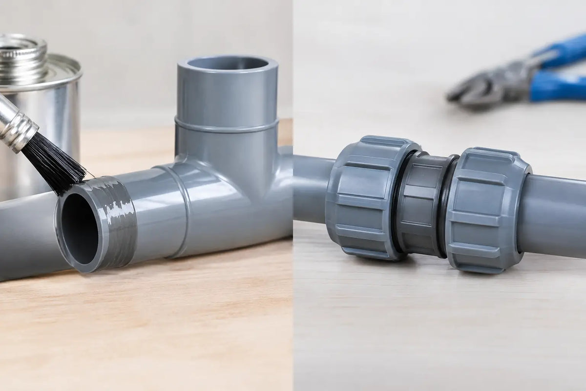 PVC Solvent Weld Versus Compression for 40mm Pipe