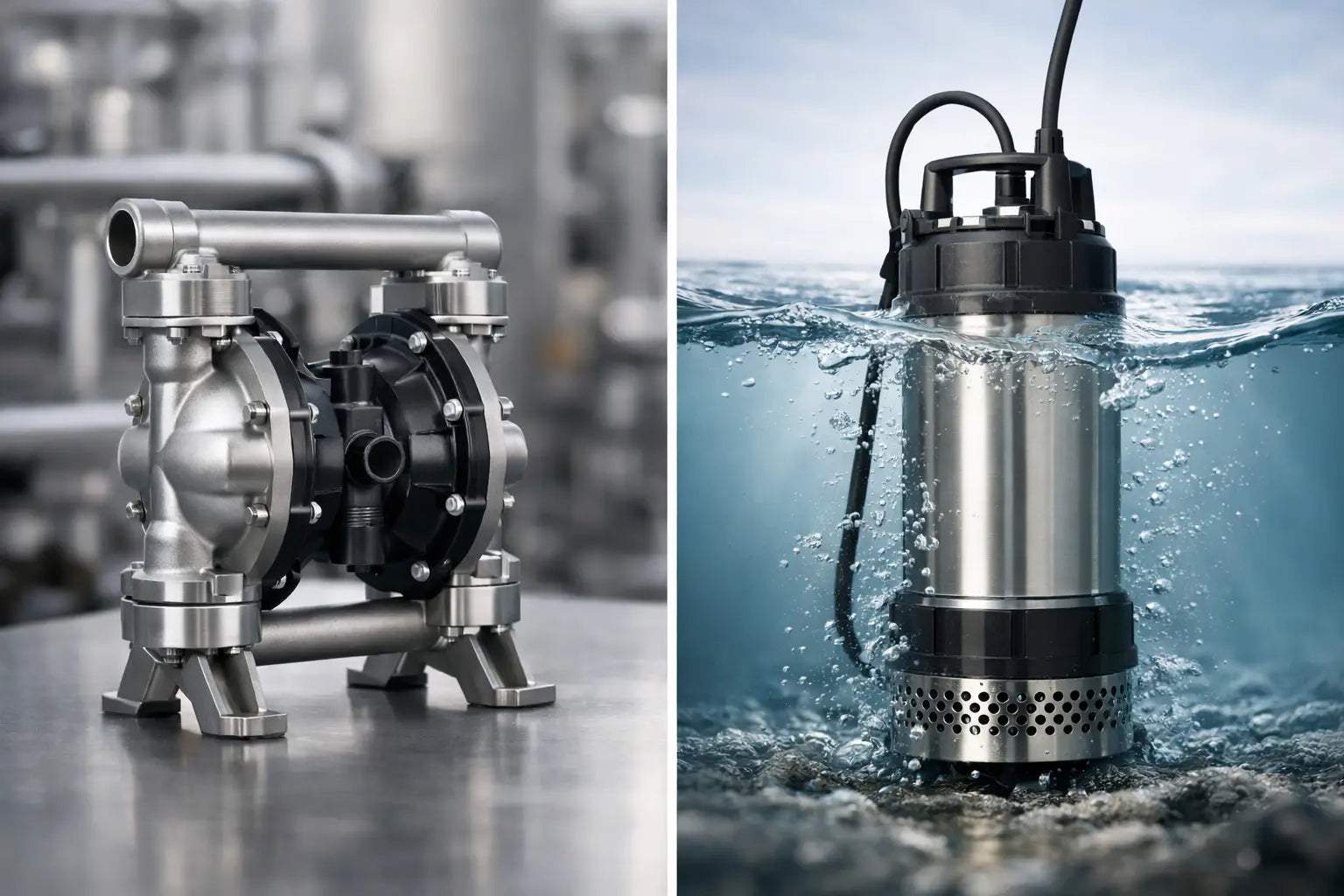 Diaphragm Pump vs Submersible Pump Compared