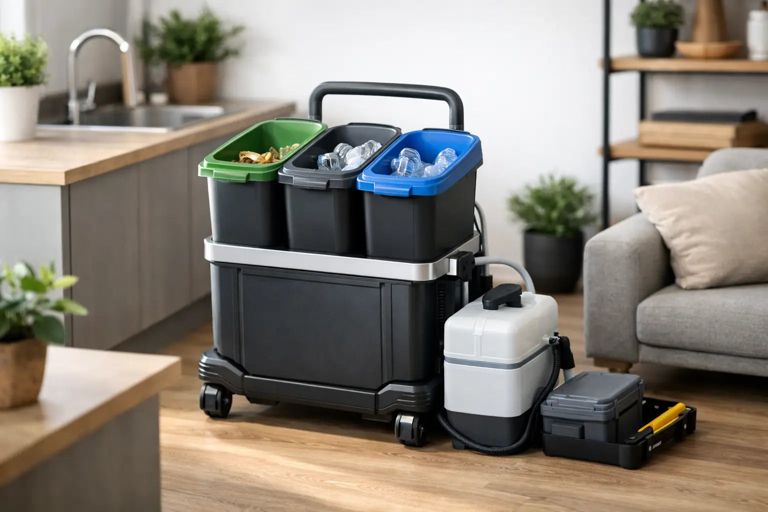 Portable Waste Management System for Small Spaces