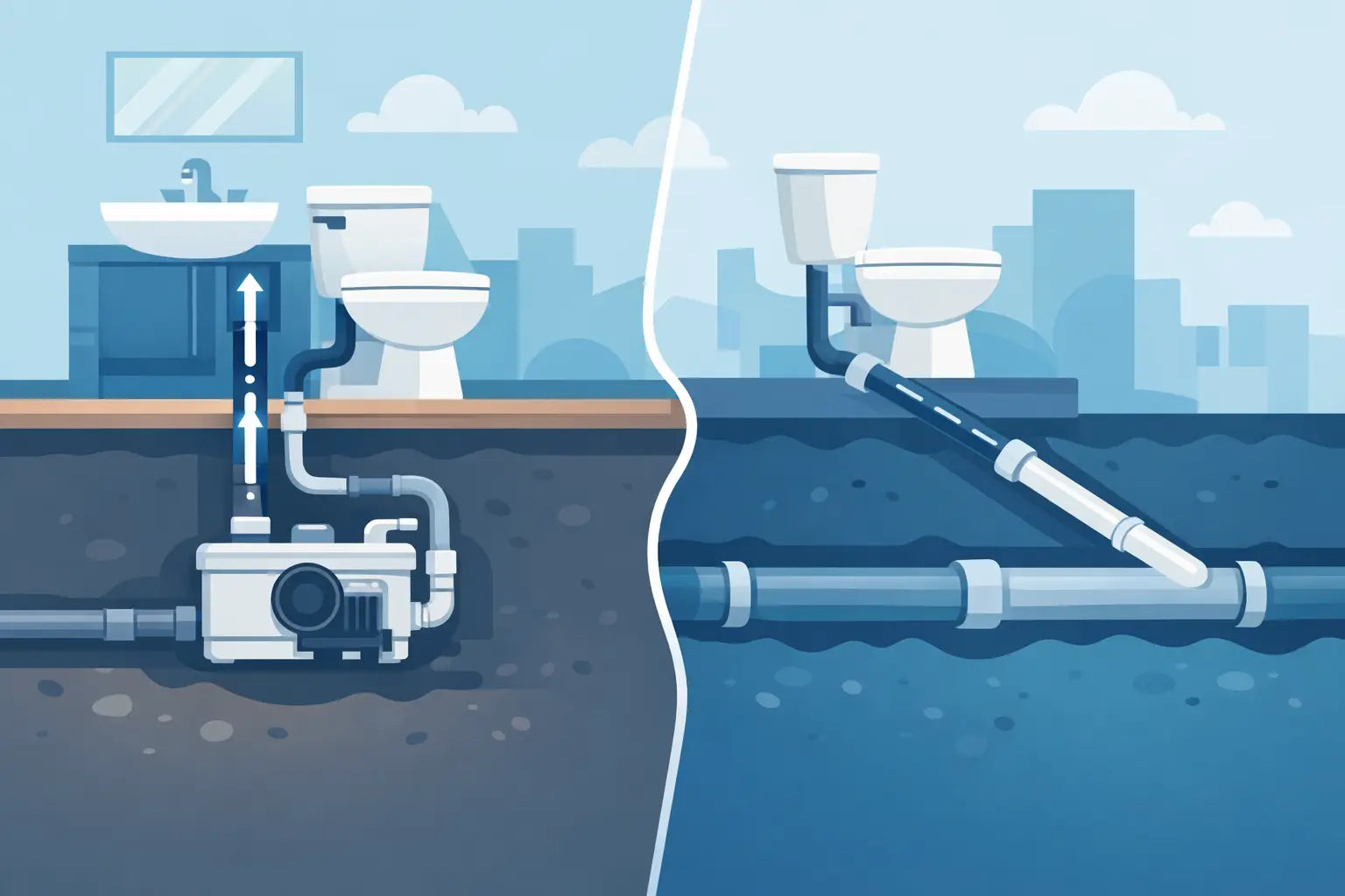 Macerator Pump vs Gravity System Explained