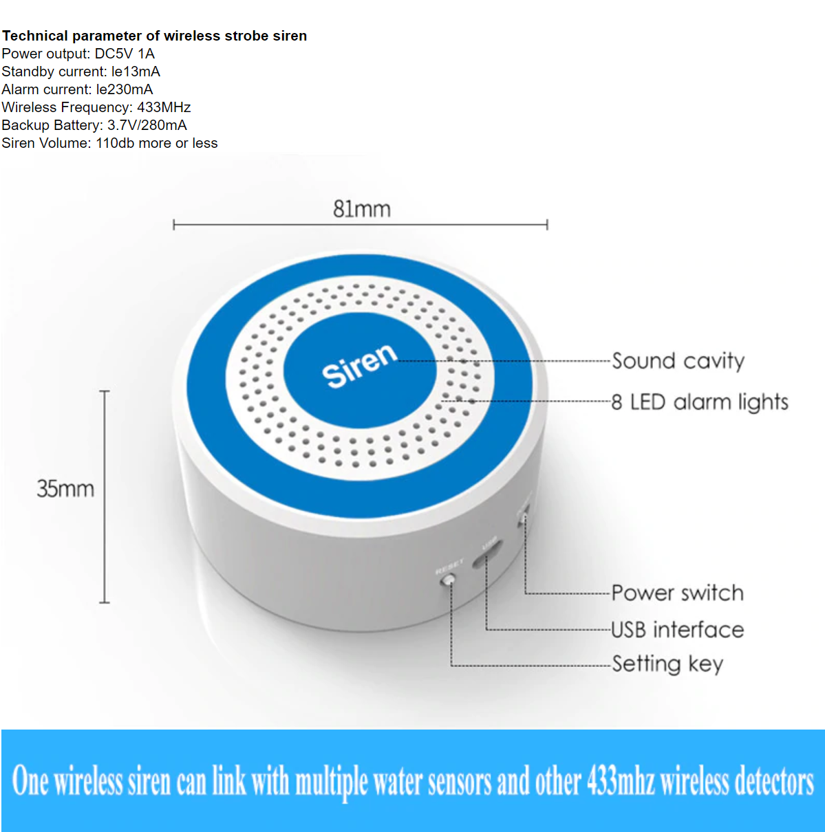 Fluid Alarm Wireless System [Fitted]