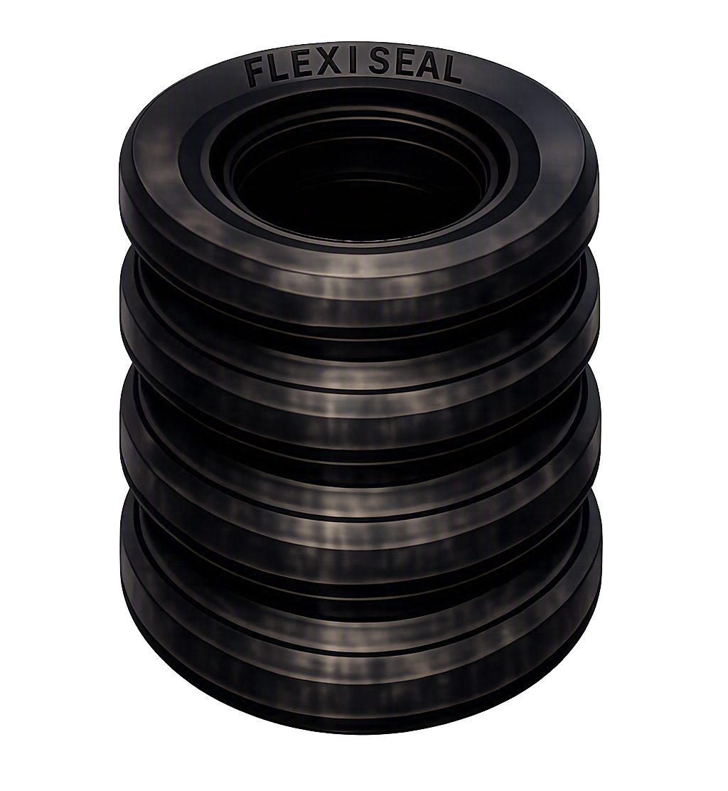 Flexiseal U400-35 EPDM Bulkhead Seal – Flexible Tank Fitting for 110 mm Pipe (4 Pack)