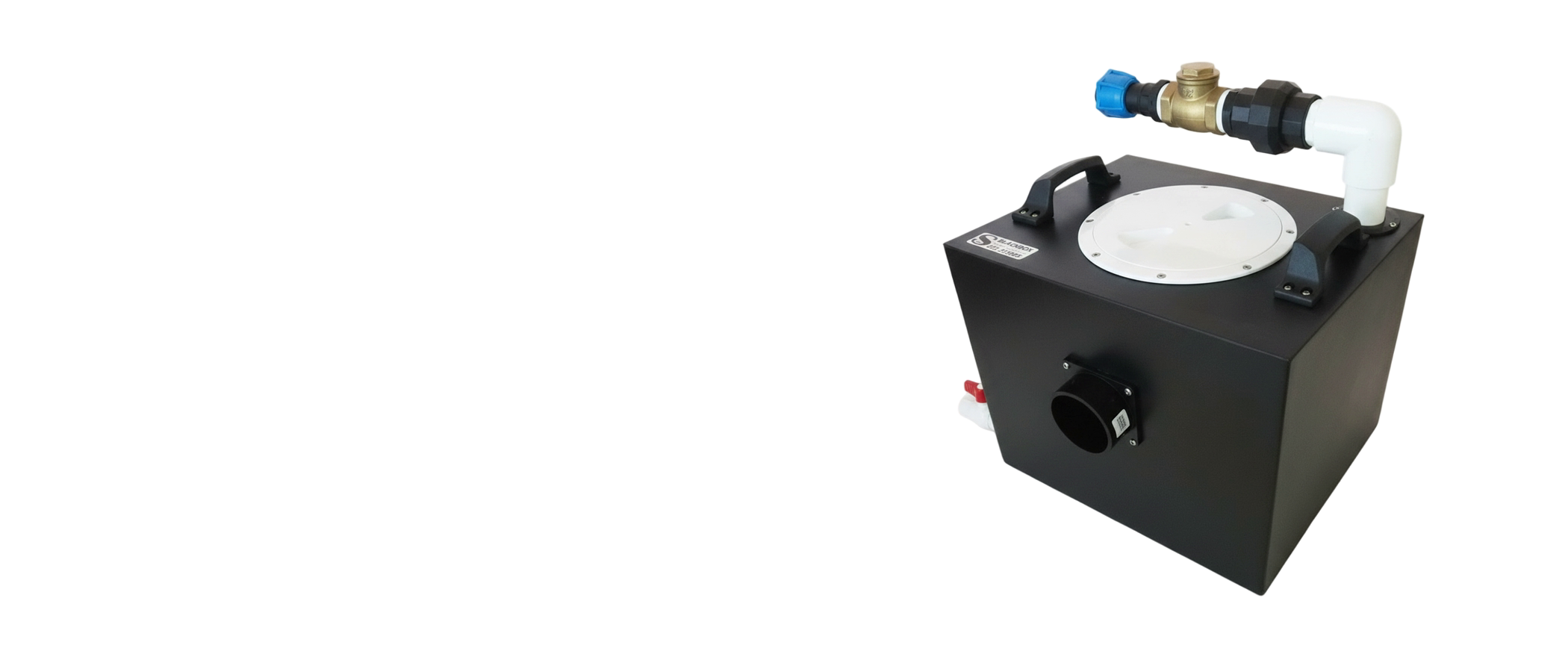 BLACKBOX 62 portable waste pump system with pipes joined