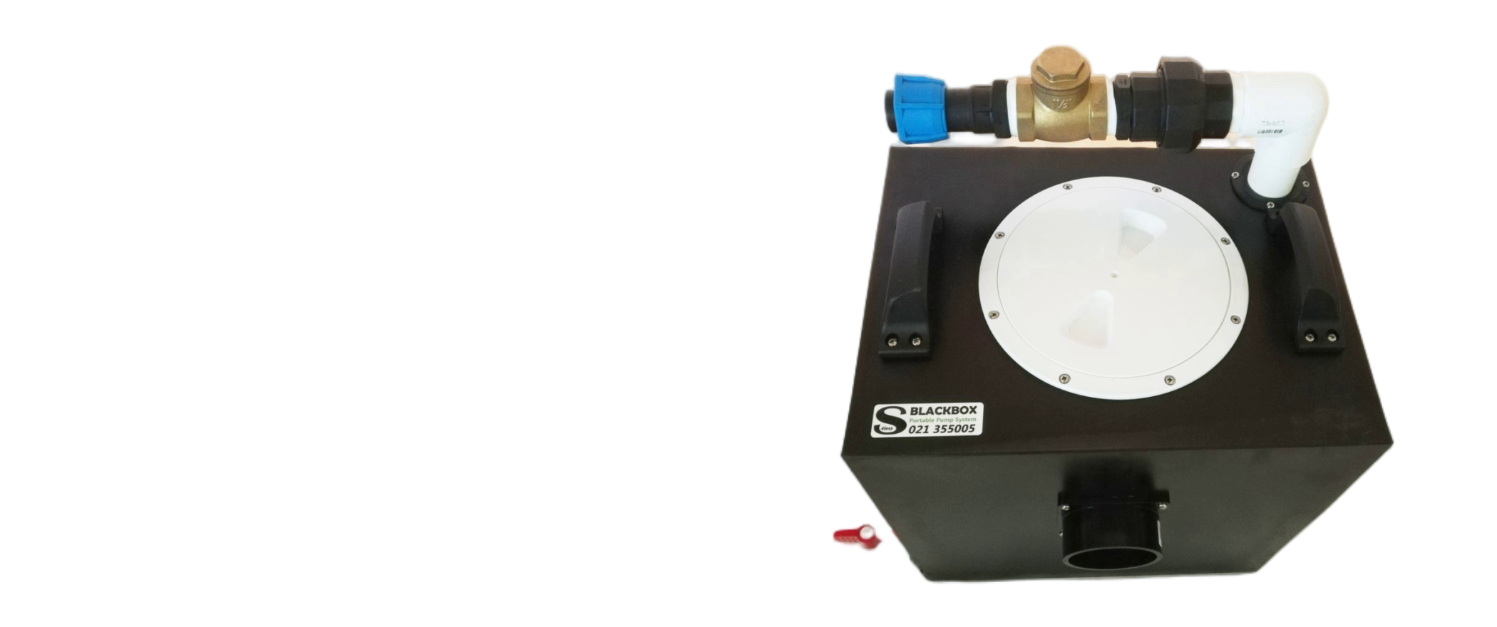 BLACKBOX 62 portable waste pump system - front